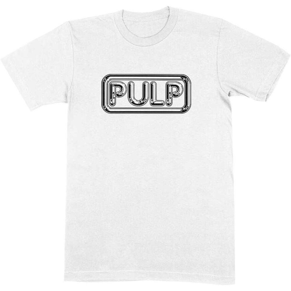 Pulp Unisex Adult Different Class Logo Cotton T-Shirt / White